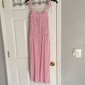 Universal Thread Pink and White Striped dress
